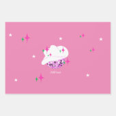 Modern Pink Disco Cowgirl Cowboy Geschenkpapier Set (Vorderseite 2)