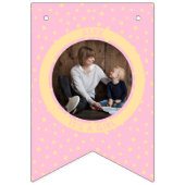 Modern Pink Es ist ein Girl New Baby Neugeborenes  Wimpelkette (Zweite Fahne)