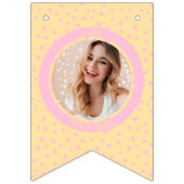 Modern Pink Es ist ein Girl New Baby Neugeborenes Wimpelkette (Erste Fahne)