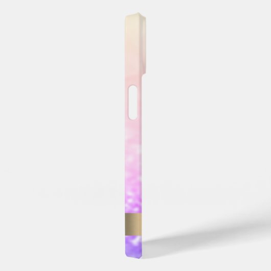 Modern Pink Flamingo Glitzer Bokeh Case-Mate iPhone Hülle (Rückseite / Rechts)