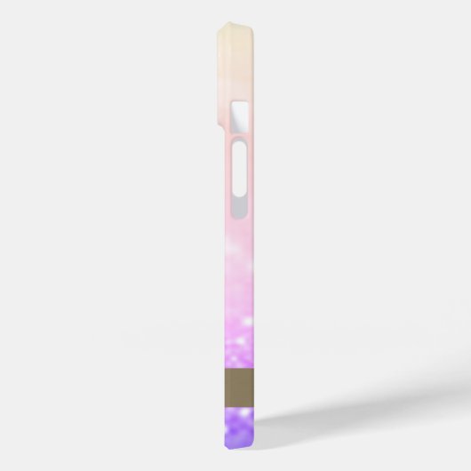 Modern Pink Flamingo Glitzer Bokeh Case-Mate iPhone Hülle (Rückseite / Links)