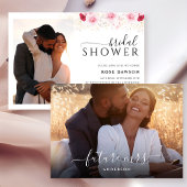 Modern Pink Floral Bridal Shower Invitation Einladung