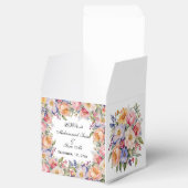 Modern Pink Floral Nikah Muslime Einladung Geschenkschachtel (Geöffnet)