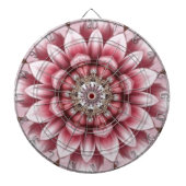 Modern Pink Flower Dartboard Dartscheibe (vorne)
