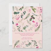 Modern Pink Foliage Arch Frohe Weihnachten 1 Foto (Rückseite)