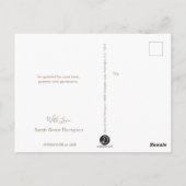 Modern Pink Foto 1. Heilige Kommune Vielen Dank Postkarte (Rückseite)