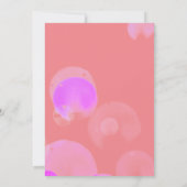 Modern Pink Foto Geburtstag Danke für die Kinderka (Rückseite)