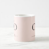 Modern Pink Future CEO Name | Girly Gift Kaffeetasse (Mittel)