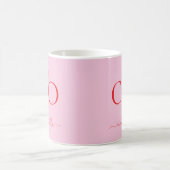 Modern Pink Future CEO Name | Girly Gift Kaffeetasse (Mittel)