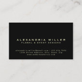 Modern Pink Gerbera Daisy Floral Visitenkarte (Rückseite)