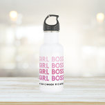 Modern Pink Girl Boss Bestes Girl-Geschenk Edelstahlflasche<br><div class="desc">Modern Pink Girl Boss Bestes Girl-Geschenk</div>