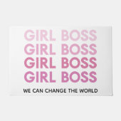 Modern Pink Girl Boss Bestes Girl-Geschenk Fußmatte (Vorderseite)