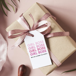 Modern Pink Girl Boss Bestes Girl-Geschenk Geschenkanhänger
