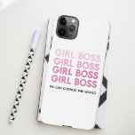 Modern Pink Girl Boss Bestes Girl-Geschenk iPhone 11Pro Max Hülle<br><div class="desc">Modern Pink Girl Boss Bestes Girl-Geschenk</div>