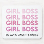 Modern Pink Girl Boss Bestes Girl-Geschenk Mousepad (Vorne)
