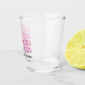 Modern Pink Girl Boss Bestes Girl-Geschenk Schnapsglas (Rechts)