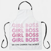 Modern Pink Girl Boss Bestes Girl-Geschenk Schürze (Vorderseite)