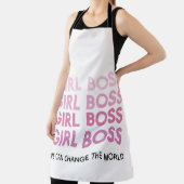 Modern Pink Girl Boss Bestes Girl-Geschenk Schürze (InSitu)