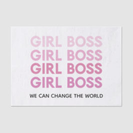 Modern Pink Girl Boss Bestes Girl-Geschenk Seidenpapier