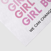 Modern Pink Girl Boss Bestes Girl-Geschenk Seidenpapier (Ausschnitt)