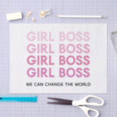 Modern Pink Girl Boss Bestes Girl-Geschenk Seidenpapier (Handwerk)