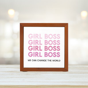 Modern Pink Girl Boss Bestes Girl-Geschenk Stifthalter