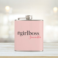 Modern Pink Girl Boss & Name Best Girly