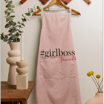 Modern Pink Girl Boss & Name Best Girly Schürze<br><div class="desc">Auf Zazzle präsentiert sich die Kollektion "Modern Pink Girl Boss & Name! Diese trendige und stilvolle Kollektion ist perfekt für alle starken, unabhängigen Frauen da draußen, die ihre Karriere gestalten und eine Erklärung abgeben. Ob Sie selbst ein Girl-Chef sind oder ein fantastisches Geschenk für ein solches suchen, diese Kollektion wird...</div>