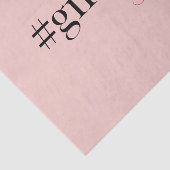 Modern Pink Girl Boss & Name Best Girly Seidenpapier (Ausschnitt)