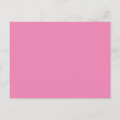 Modern Pink Girl Foto Geburtstag Vielen Dank Postkarte (Rückseite)