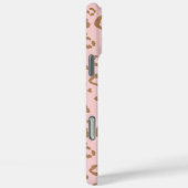Modern Pink Girly Elegant Leopard Spots Pattern Case-Mate iPhone Hülle (Rückseite / Rechts)