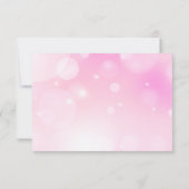 Modern Pink Girly Gradient Danke-Card Dankeskarte (Rückseite)