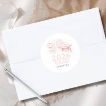 Modern Pink Gold 2026 Grad