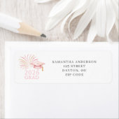 Modern Pink Gold 2026 Graduation Return Address  (Insitu)