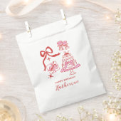 Modern Pink Hand Drawn Scribble Birthday Party Geschenktütchen (Ausgeschnitten)