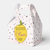 Modern Pink Lemonade 1. Geburtstag Geschenkschachtel (Vorderseite)