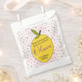 Modern Pink Lemonade 1. Geburtstag Party Geschenktütchen