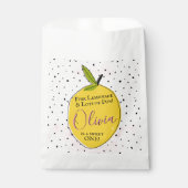 Modern Pink Lemonade 1. Geburtstag Party Geschenktütchen (Vorderseite)