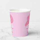 Modern Pink Let's Go Girls Cowboy Hat Rodeo Pappbecher (Links)