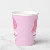 Modern Pink Let's Go Girls Cowboy Hat Rodeo Pappbecher (Rechts)