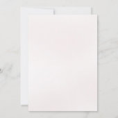 Modern Pink Mauve Rose Floral Gold Frame Wedding I Einladung (Rückseite)