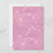 Modern Pink Mermaid zum Geburtstag Einladung (Rückseite)