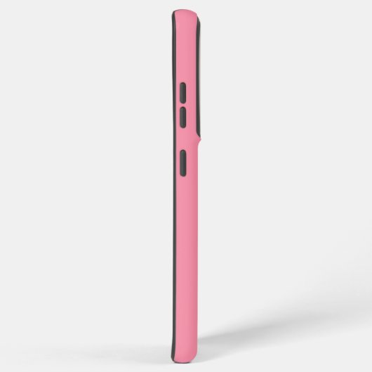 Modern Pink Minimalist Vertical Monogram iPhone Ca Samsung Galaxy Hülle (Rechte Seite)