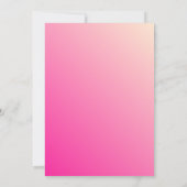 Modern Pink Ombre Arch Wedding Invitation - Custom Einladung (Rückseite)