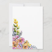 Modern Pink Orange Floral Surprise 21st Birthday Einladung (Rückseite)