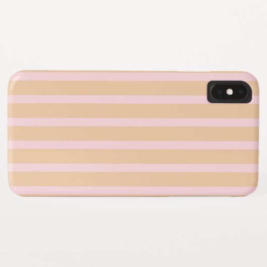 Modern Pink Peach Taffy Striptee Case-Mate iPhone Hülle (Rückseite (Horizontal))