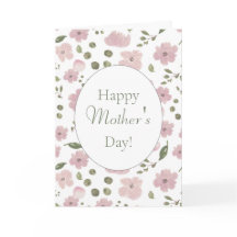 Modern Pink Peonies Frohen Muttertag! Karte