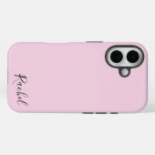 Modern Pink Personalized Name  Case-Mate iPhone Hülle (Rückseite (Horizontal))