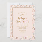 Modern Pink Photo Graduation Party Announcement Einladung (Rückseite)