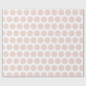 Modern Pink Polka Dots Weihnachtswrapping Papier Geschenkpapier (Flach)